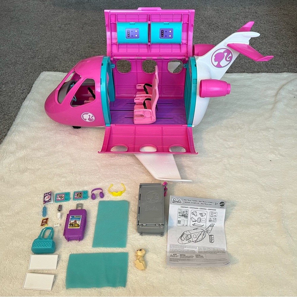 Barbie Dream Plane 2019 Complete Set Airplane with All original accessories